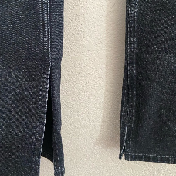 NWT AbercrombieThe Skinny High Rise Split Hem Jeans Black Plus NWT 34/18 Tall - Picture 5 of 8